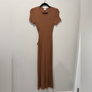 Le Lis Brown Maxi Dress
